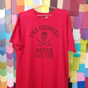 The Goonies Never Say Die tshirt